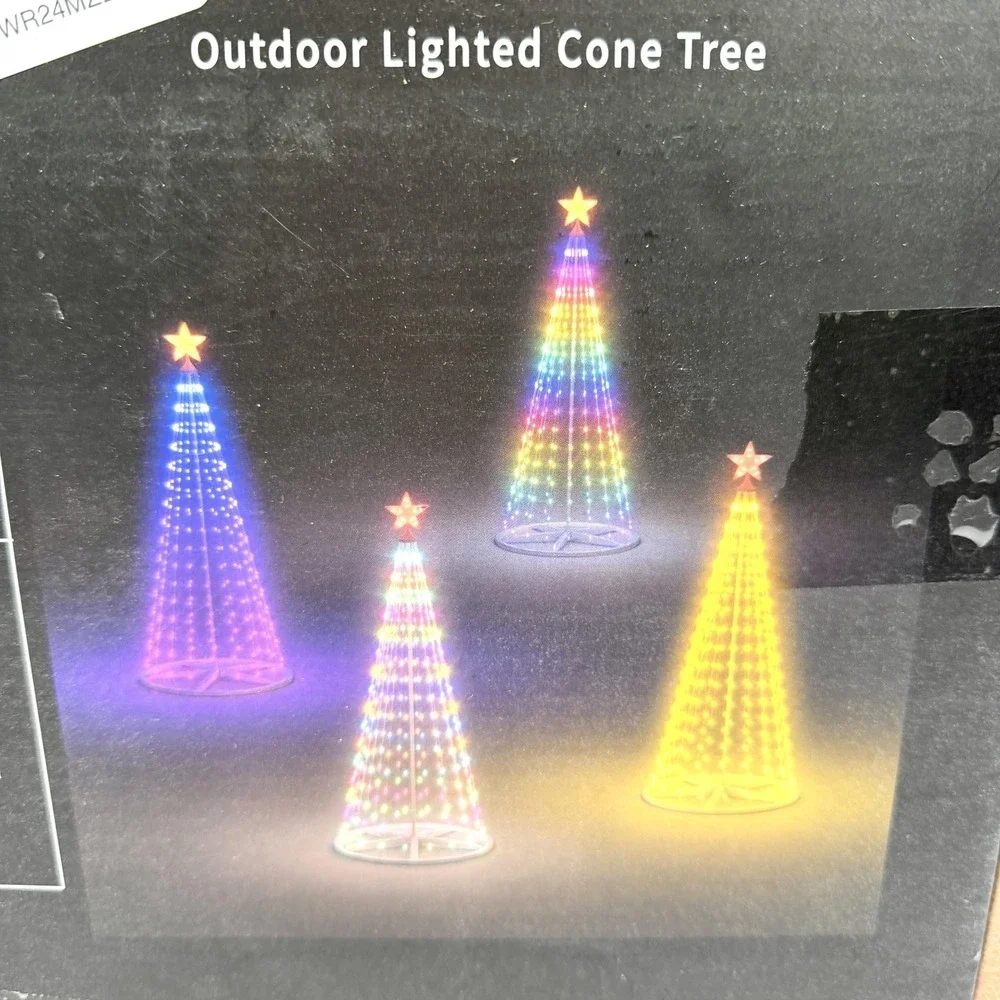 Brave Dream LXY240SL Smart Christmas Cone Tree‎ Light 8FT Outdoor LED Remote